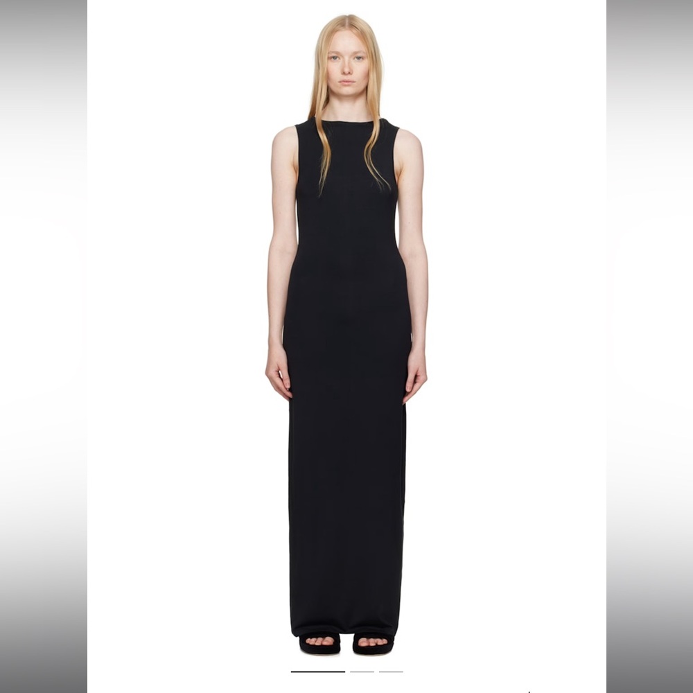 SKIMS SMOOTH LOUNGE LONG BOAT NECK DRESS